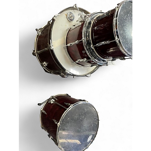 Used Premier 4 Piece 1960s C58 Burgundy Marine Pearl Drum Kit
