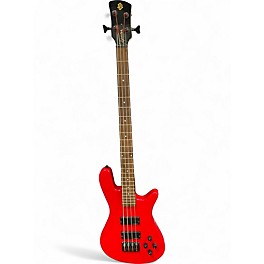 Used Spector Performer 4 Deluxe Trans Red Electric Bass Guitar