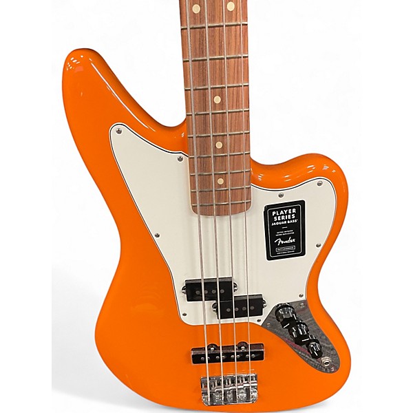 Used Fender Jaguar Bass Orange Electric Bass Guitar