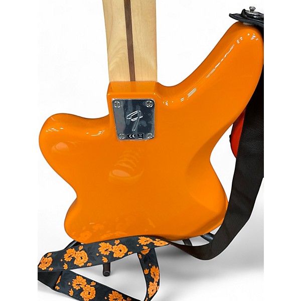 Used Fender Jaguar Bass Orange Electric Bass Guitar