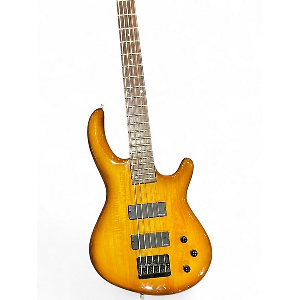 Used Dean ZELINSKY TTB195MULE 2 Tone Sunburst Electric Bass Guitar