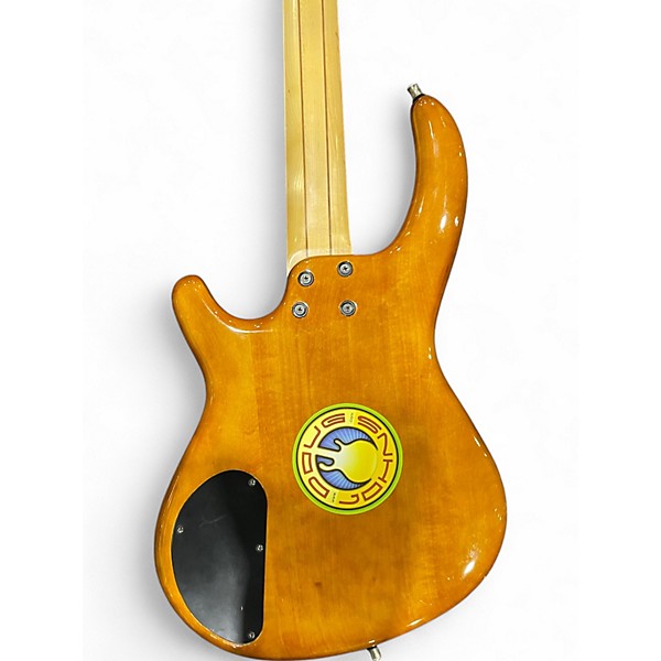 Used Dean ZELINSKY TTB195MULE 2 Tone Sunburst Electric Bass Guitar
