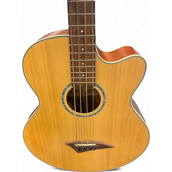 Used Dean PERFORMER BASS CENS Natural Acoustic Bass Guitar
