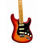 Used 2023 Fender American Ultra Luxe Stratocaster Cherry Sunburst Solid Body Electric Guitar