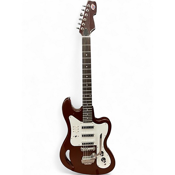 Used Eastwood TG64 Maroon Solid Body Electric Guitar