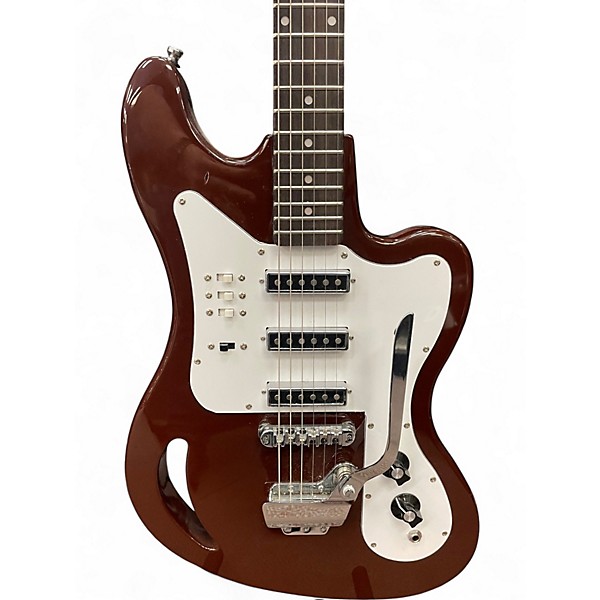 Used Eastwood TG64 Maroon Solid Body Electric Guitar