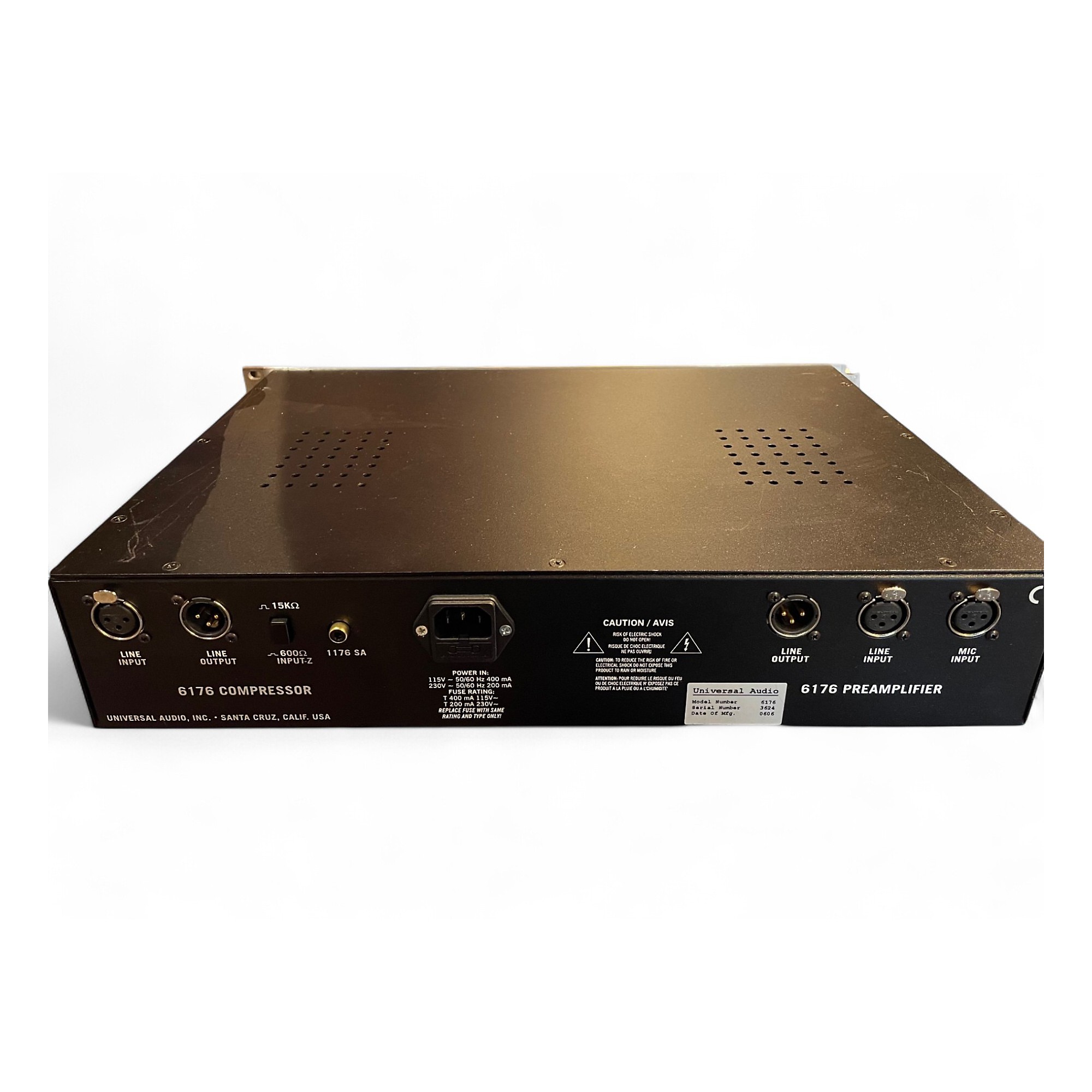 配信機器・PA機器・レコーディング機器 Universal Audio 6176 VintageChannelStrip レジェンドマイクプリとコンプレッサーがひとつになった