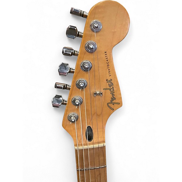 Used Fender Artist Series Jimmie Vaughan Tex-Mex Stratocaster WHITE Solid Body Electric Guitar