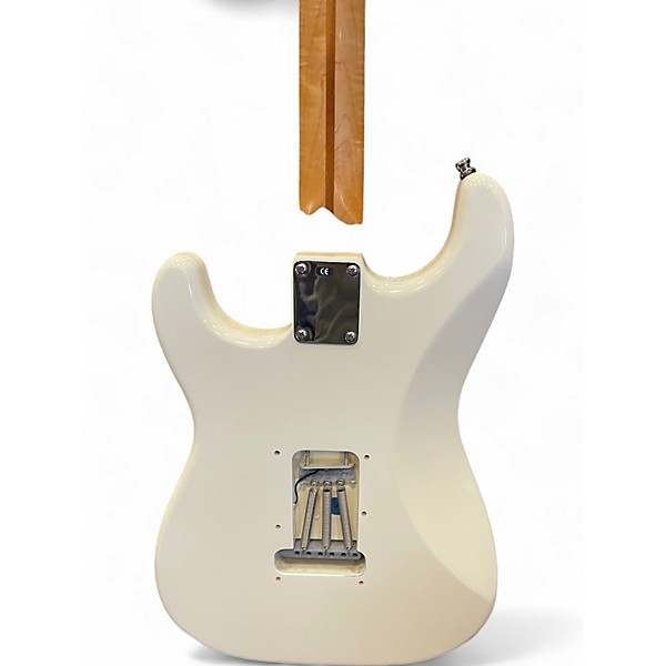 Used Fender Artist Series Jimmie Vaughan Tex-Mex Stratocaster WHITE Solid Body Electric Guitar
