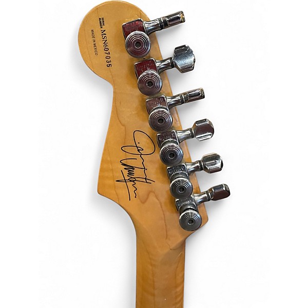 Used Fender Artist Series Jimmie Vaughan Tex-Mex Stratocaster WHITE Solid Body Electric Guitar