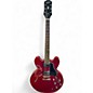 Used Epiphone ES335 Crimson Red Trans Hollow Body Electric Guitar thumbnail