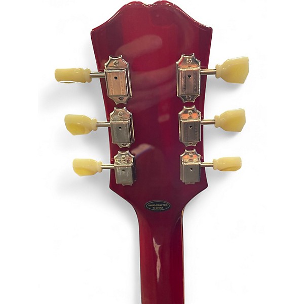 Used Epiphone ES335 Crimson Red Trans Hollow Body Electric Guitar