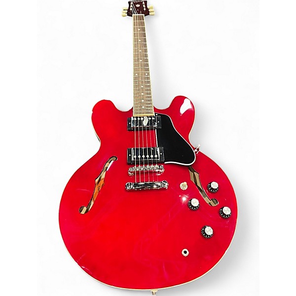 Used Epiphone ES335 Crimson Red Trans Hollow Body Electric Guitar