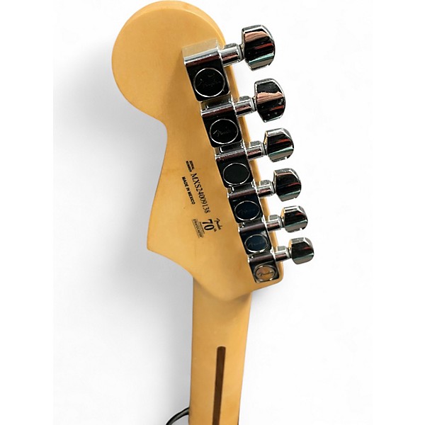 Used Fender 70th Anniversary Player Stratocaster Black Solid Body Electric Guitar