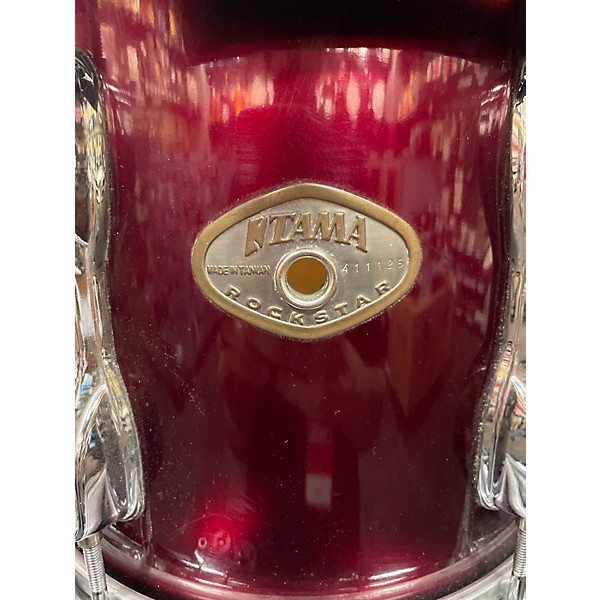 Used TAMA 6 Piece Rockstar Maroon Drum Kit