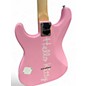 Used Squier Hello Kitty Stratocaster Single Hum Pink With Kitty Pickguard Pink Solid Body Electric Guitar