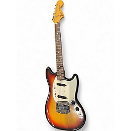 Vintage 1974 Fender Mustang Sunburst Solid Body Electric Guitar