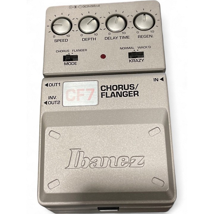 Ibanez CF7 CHORUS FLANGER アイバニーズ エフェクター Used Ibanez CF7 Chrous/Flanger Effect Pedal | Guitar Center