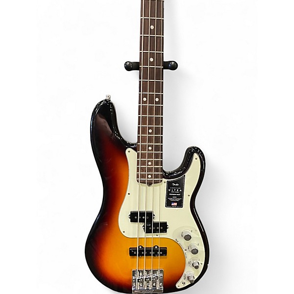 Used Fender American Ultra Precision Bass ULTRABURST Electric Bass Guitar