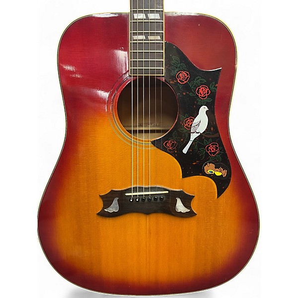 Used Canda 303 Dove Cherry Sunburst Acoustic Guitar