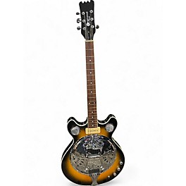 Used Eastwood Delta 6 2 Color Sunburst Resonator Guitar