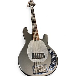 Used Ernie Ball Music Man Stingray 5 H Gray Electric Bass Guitar