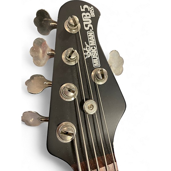Used Ernie Ball Music Man Stingray 5 H Gray Electric Bass Guitar