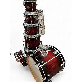 Used Gretsch Drums 7 Piece Catalina Maple Dark Cherry Burst Drum Kit