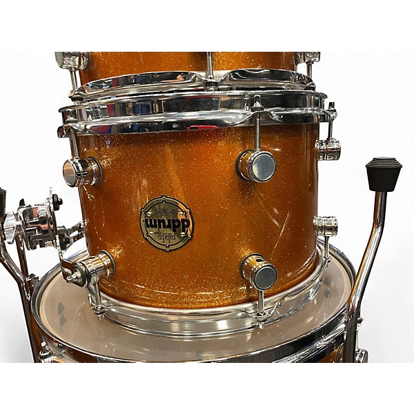 Used ddrum 4 Piece Paladin Maple Metallic Orange Drum Kit