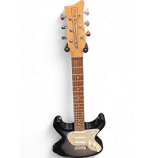 Used Danelectro Innuendo Blue Sparkle Burst Solid Body Electric Guitar