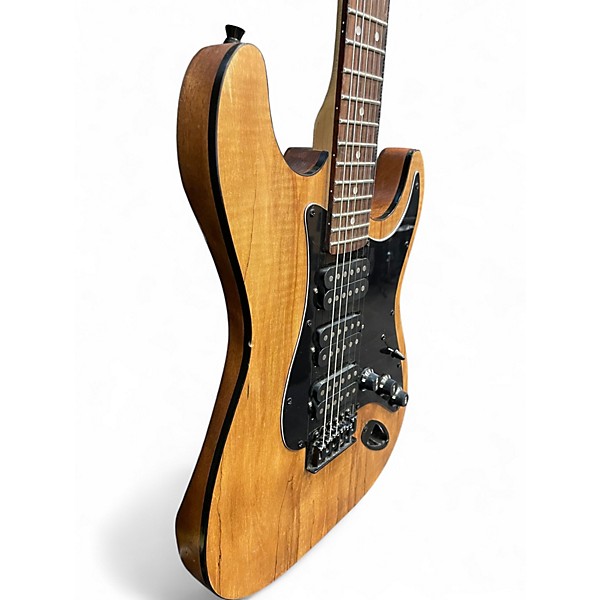 Used Partscater S Style 3 Pickup Spalted Maple Solid Body Electric Guitar