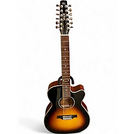 Used Seagull S12 CH CW Sunburst 12 String Acoustic Electric Guitar
