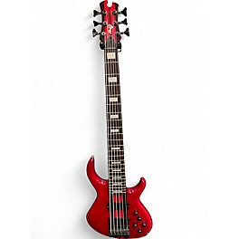 Used Tobias Pro 6 trans red Electric Bass Guitar