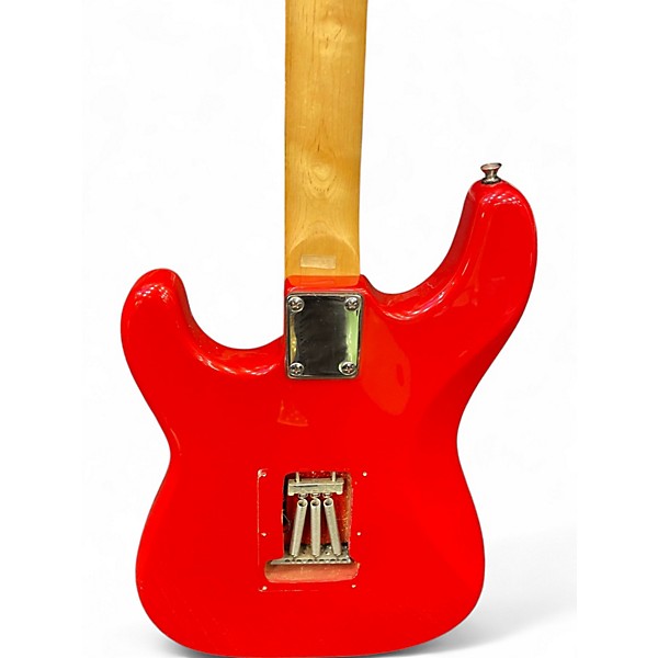 Used Hondo Stratocaster Copy Candy Apple Red Solid Body Electric Guitar