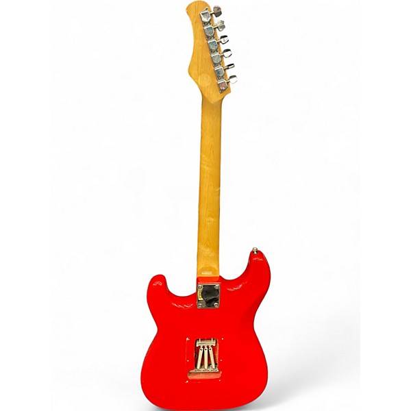 Used Hondo Stratocaster Copy Candy Apple Red Solid Body Electric Guitar