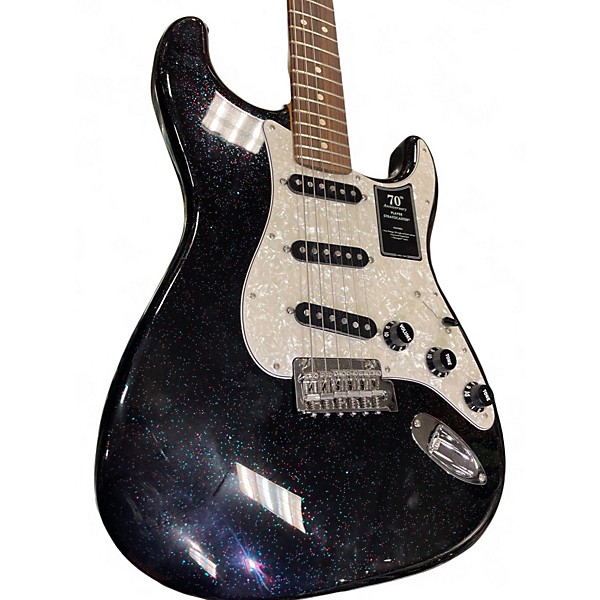 Used 2023 Fender 70TH ANNIVERSARY PLAYER STRATOCASTER NEBULA NOIR Solid Body Electric Guitar