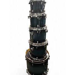 Used TAMA 5 Piece Silverstar Blue to Black Fade Drum Kit