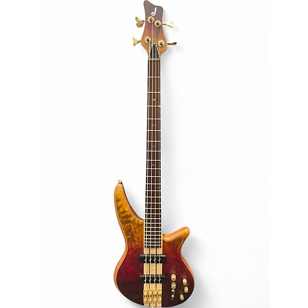 Used Jackson PRO SERIES SPECTRA SBP IV AMBER FLAME Electric Bass Guitar