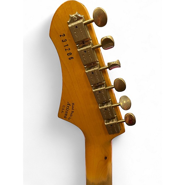 Used Fano Guitars Alt-De Facto JM6 AZTEC GOLD OVER RED Solid Body Electric Guitar