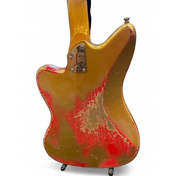 Used Fano Guitars Alt-De Facto JM6 AZTEC GOLD OVER RED Solid Body Electric Guitar