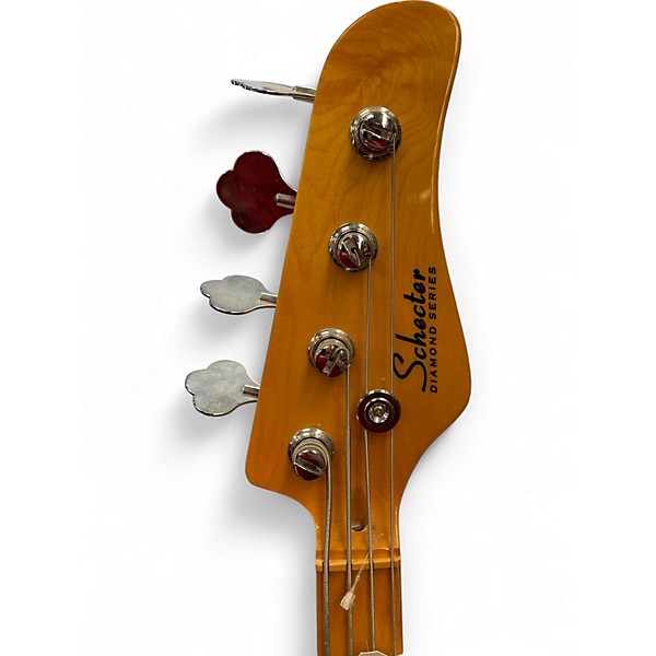 Used Schecter Guitar Research DIAMOND SERIES J4 Tobacco Burst Electric Bass Guitar
