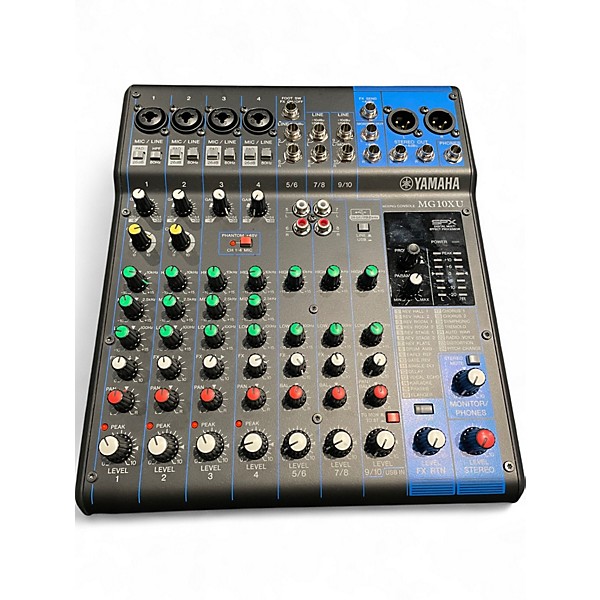 Used Yamaha MG10XU 10 Channel Mixer with Effects Unpowered