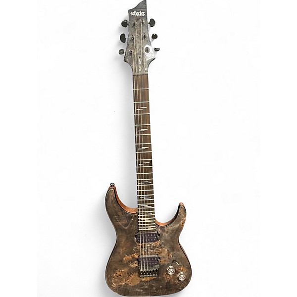 Used Schecter Guitar Research OMEN ELITE BROWN Solid Body Electric Guitar