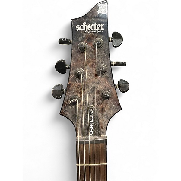Used Schecter Guitar Research OMEN ELITE BROWN Solid Body Electric Guitar