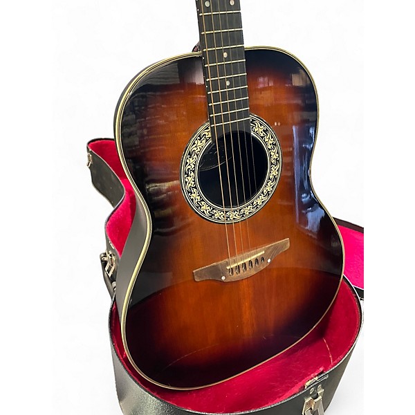 Used Ovation 1111-1 3 Tone Sunburst Acoustic Guitar