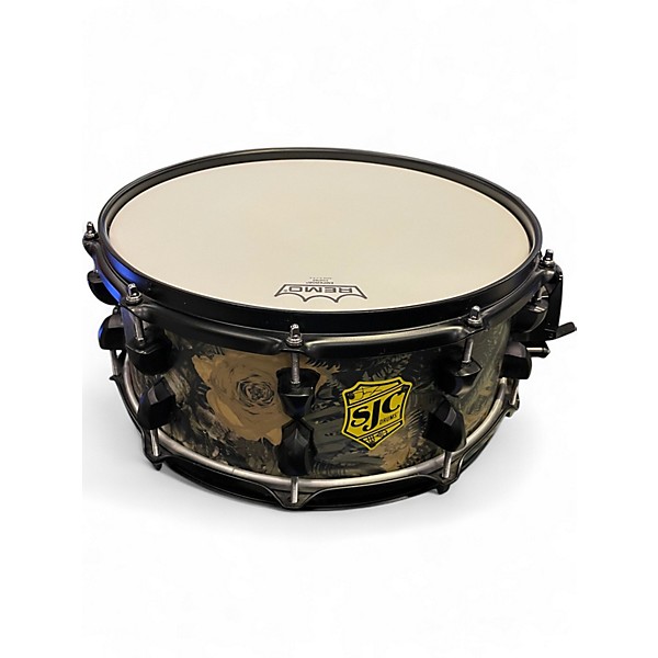 Used 2019 SJC Drums 14in Josh Dunn Trench Camo Camo Drum