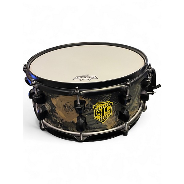 Used 2019 SJC Drums 14in Josh Dunn Trench Camo Camo Drum
