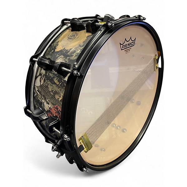 Used 2019 SJC Drums 14in Josh Dunn Trench Camo Camo Drum