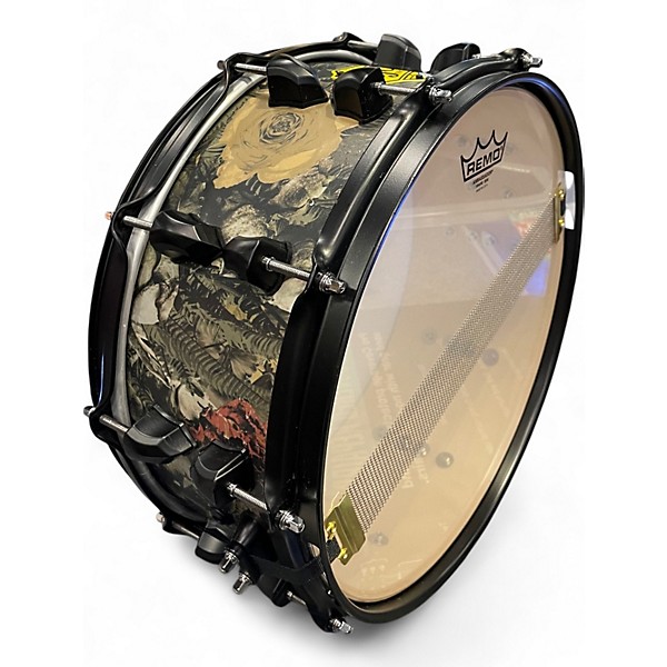 Used 2019 SJC Drums 14in Josh Dunn Trench Camo Camo Drum