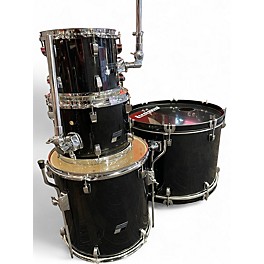 Used Ludwig 4 Piece Backbeat Metallic Black Drum Kit